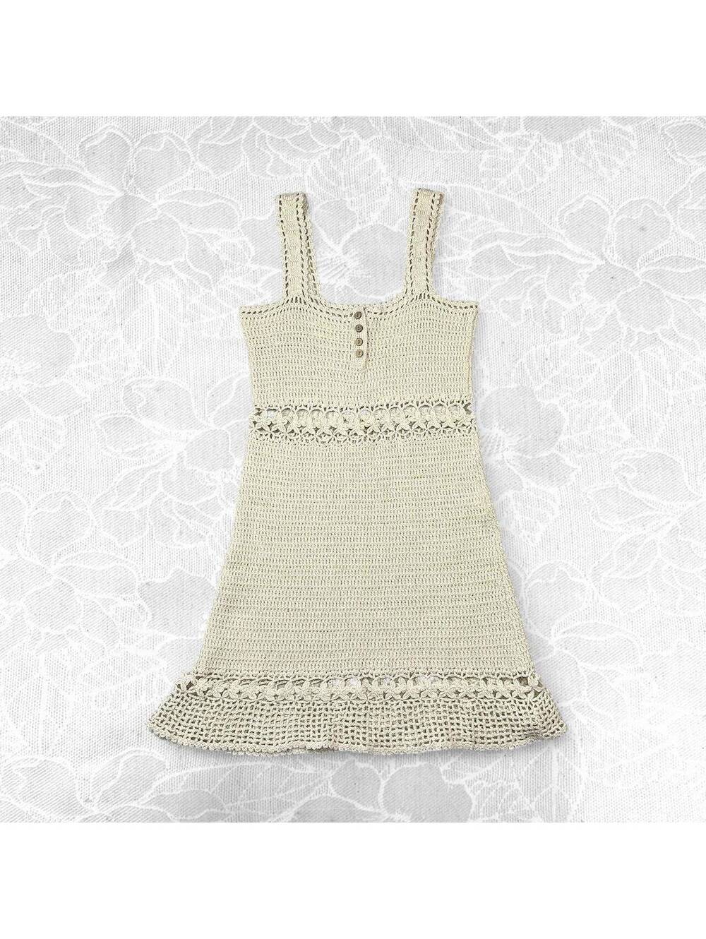 Ghanda Salt Crochet Dress - Size S